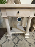 White end table