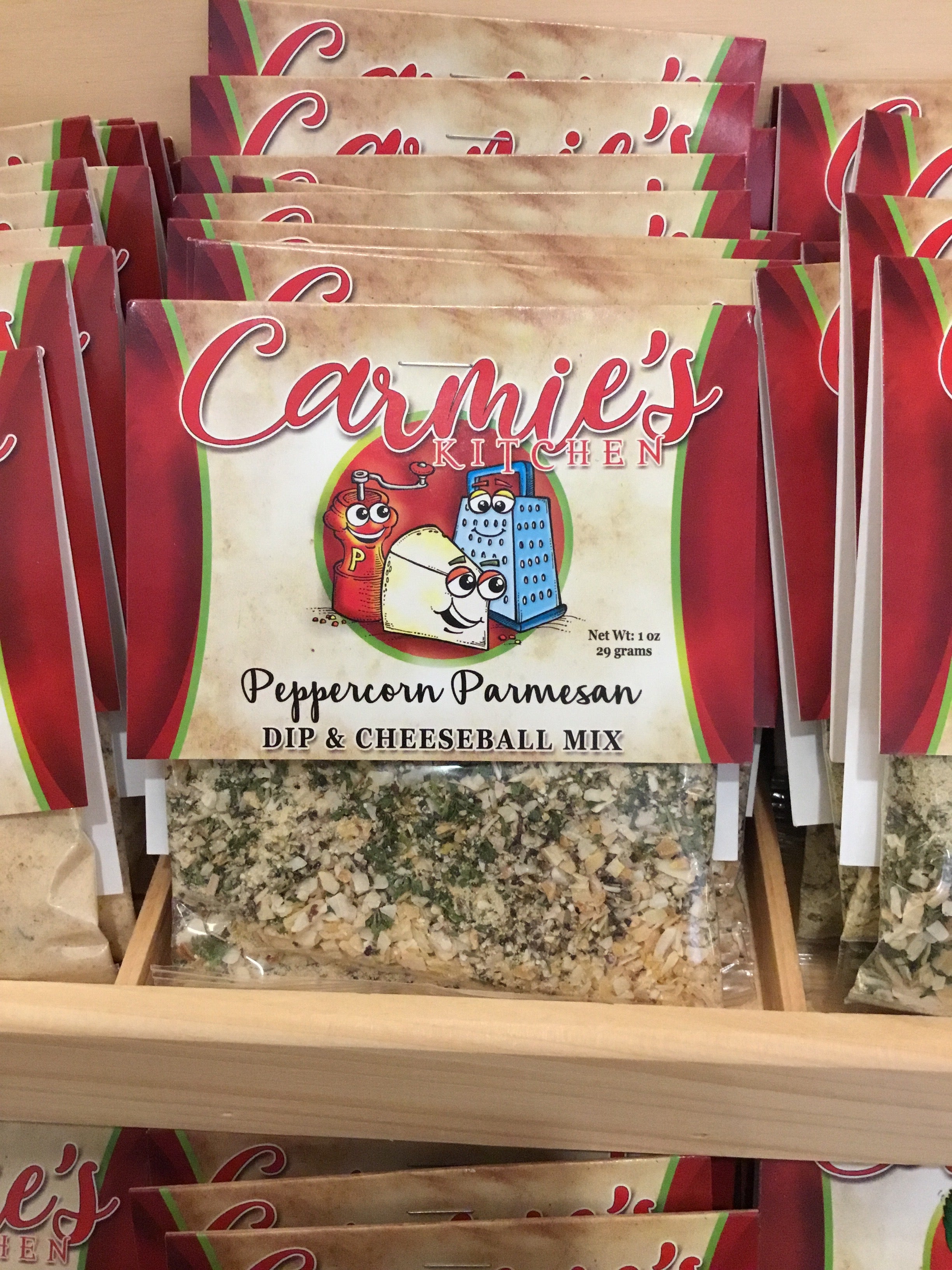 Carmine’s Kitchen peppercorn Parmesan