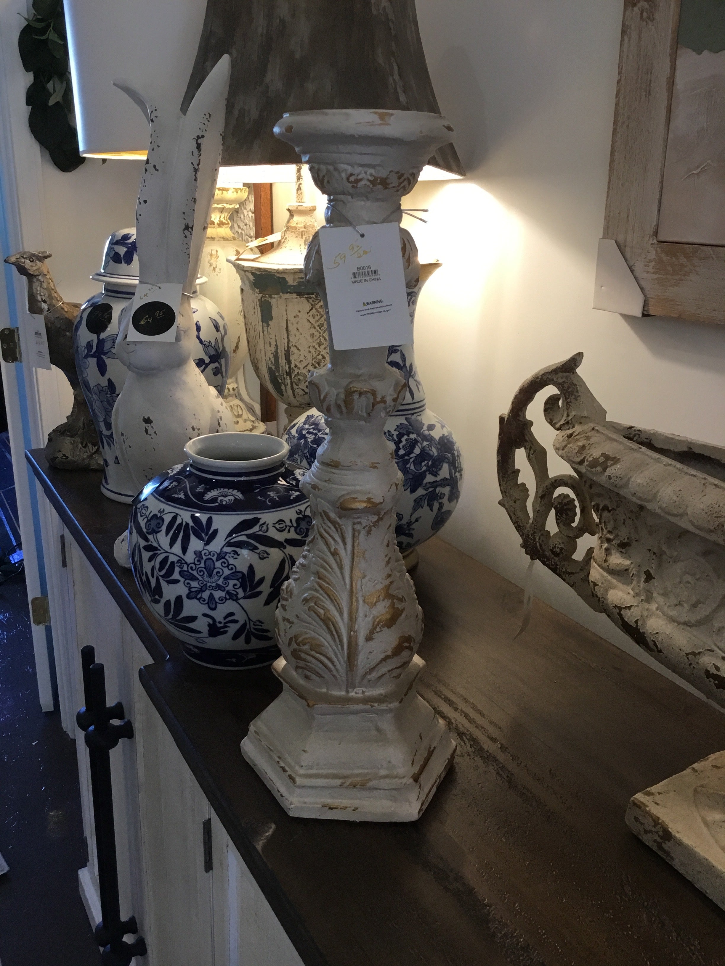 A&B home Distressed candlestick