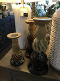 Candle stick holder set of three