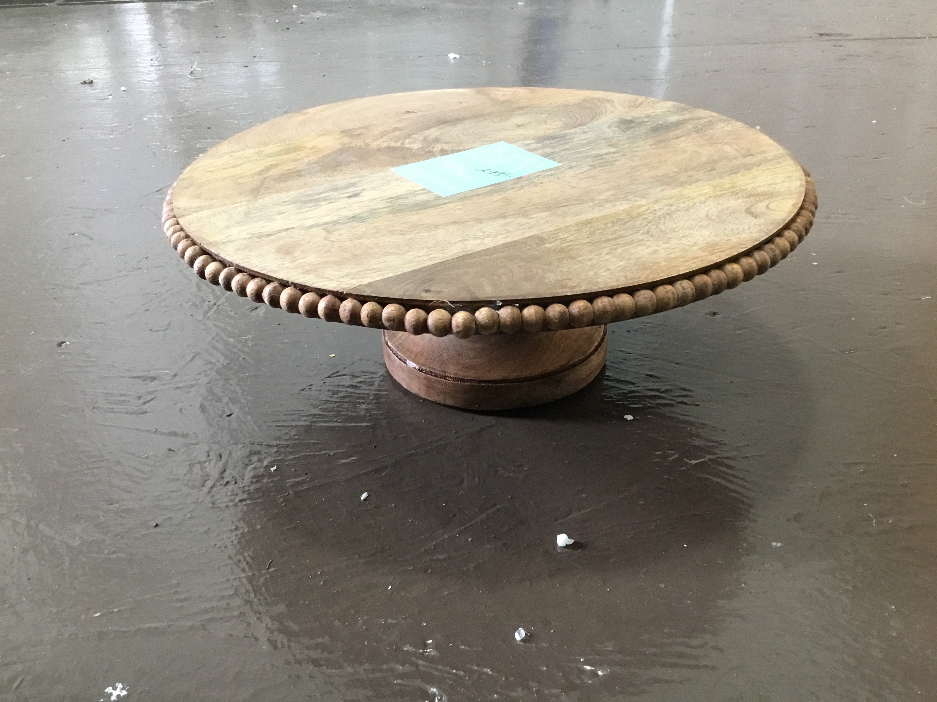 Soho loft wood cake stand