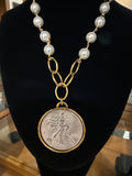 Gold and Pearl Necklace
