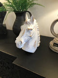 White horse head