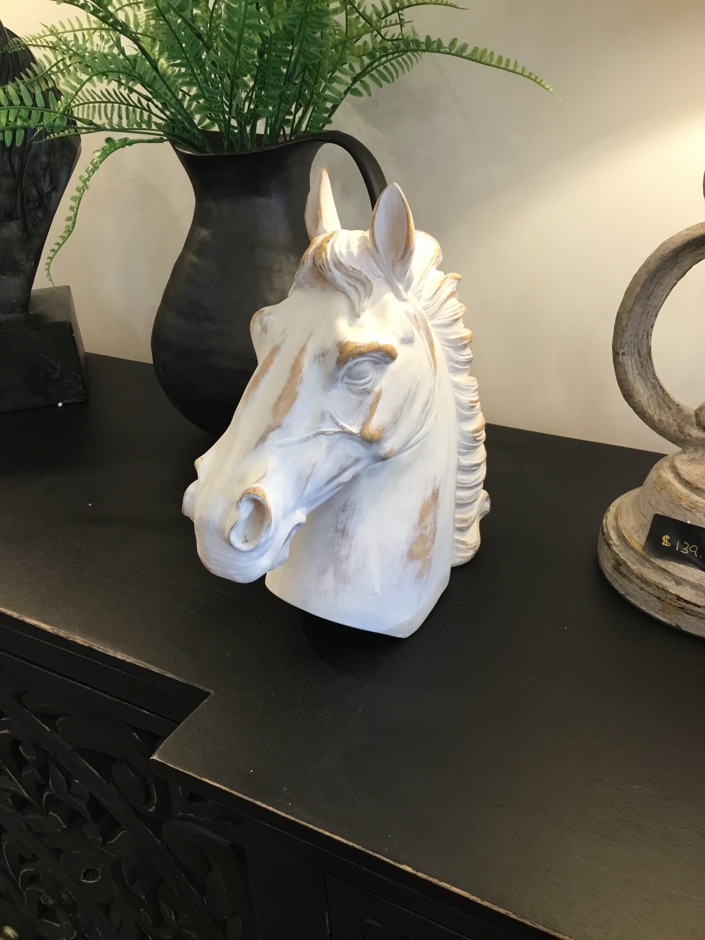 White horse head