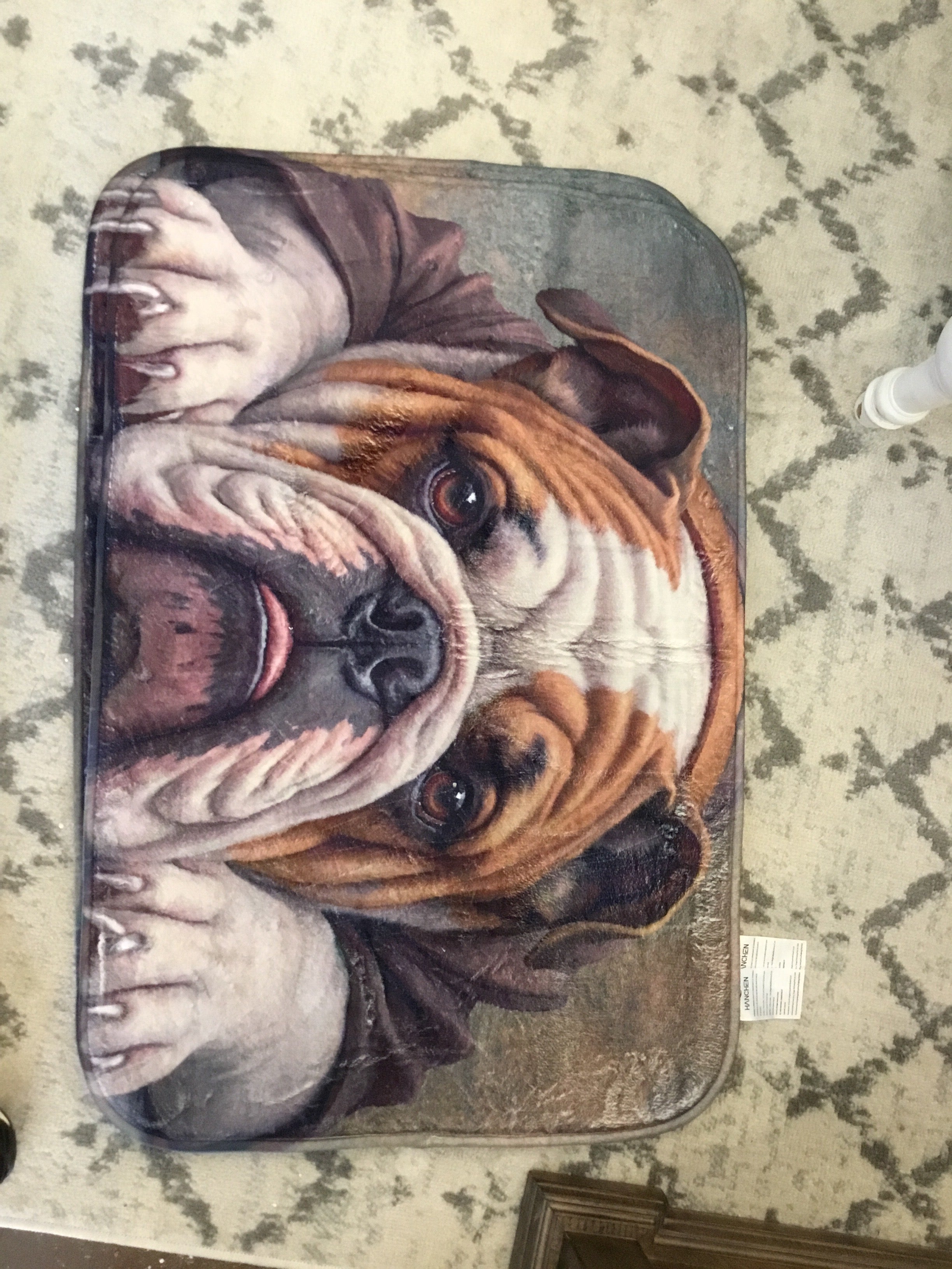 Bulldog floor mat