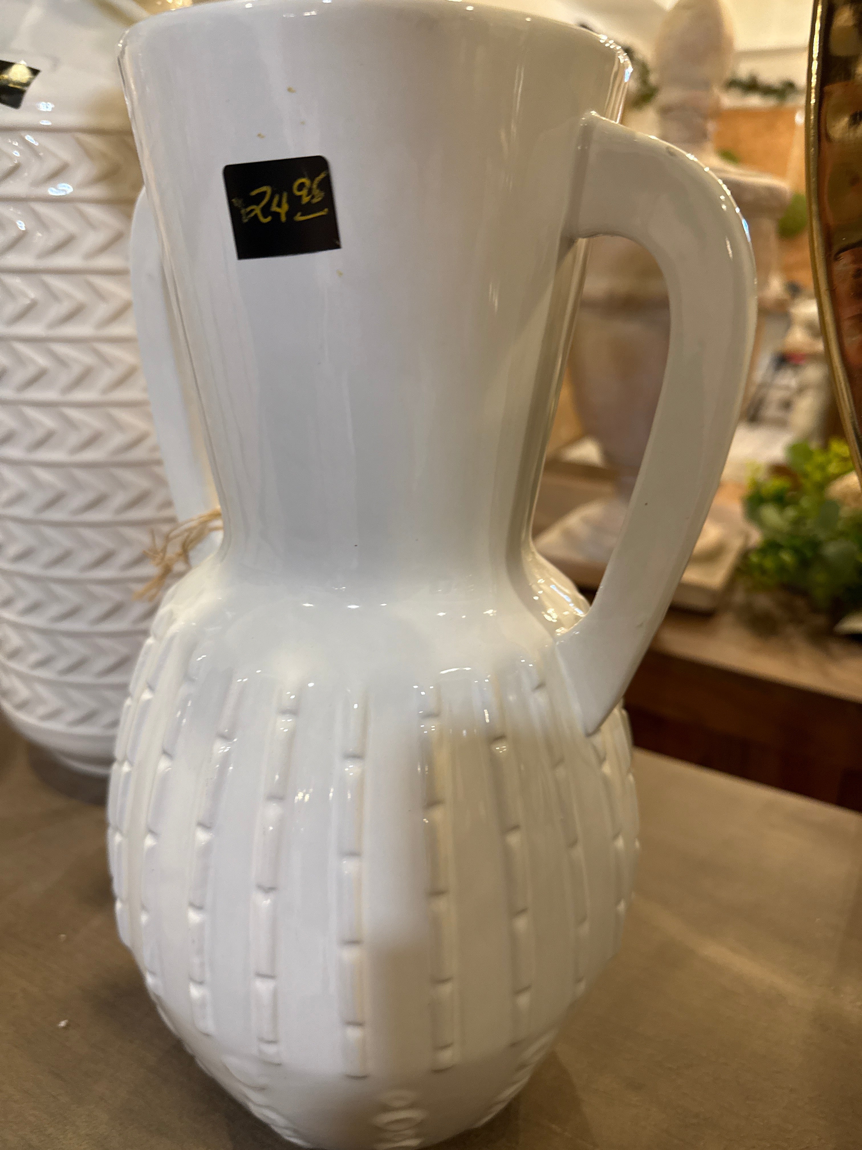 White vase
