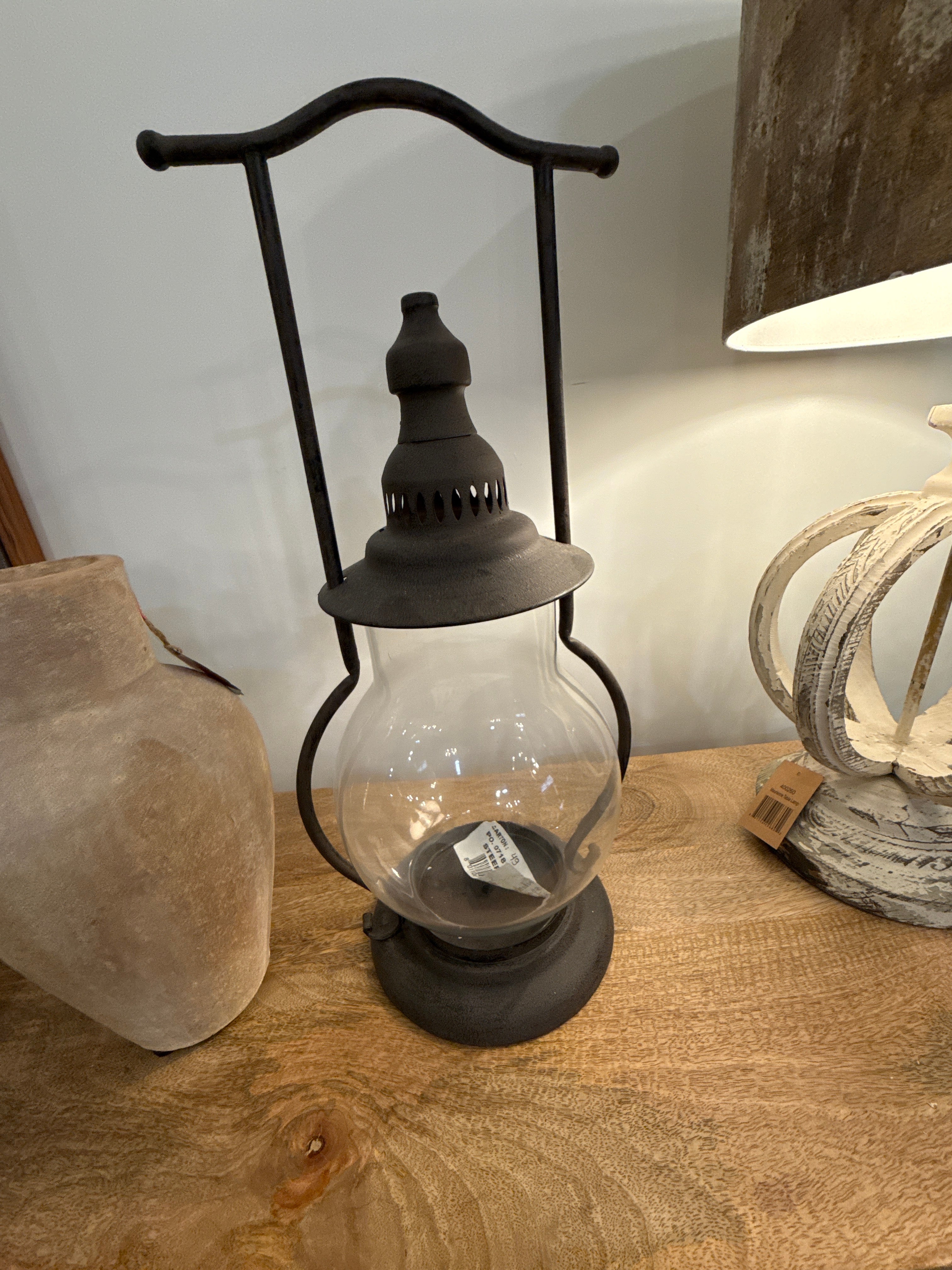 Black rodiron lantern