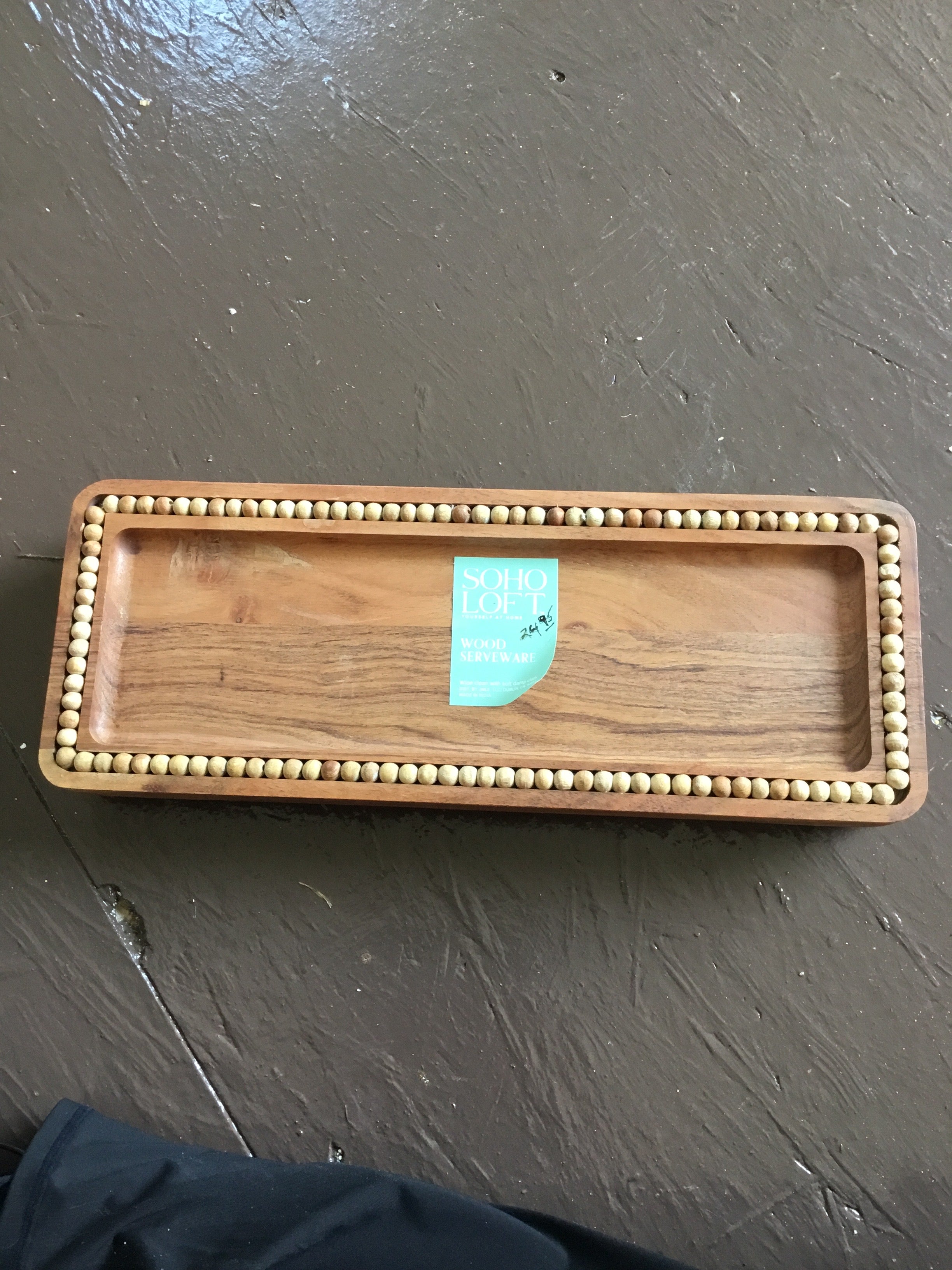 Soho loft wood tray