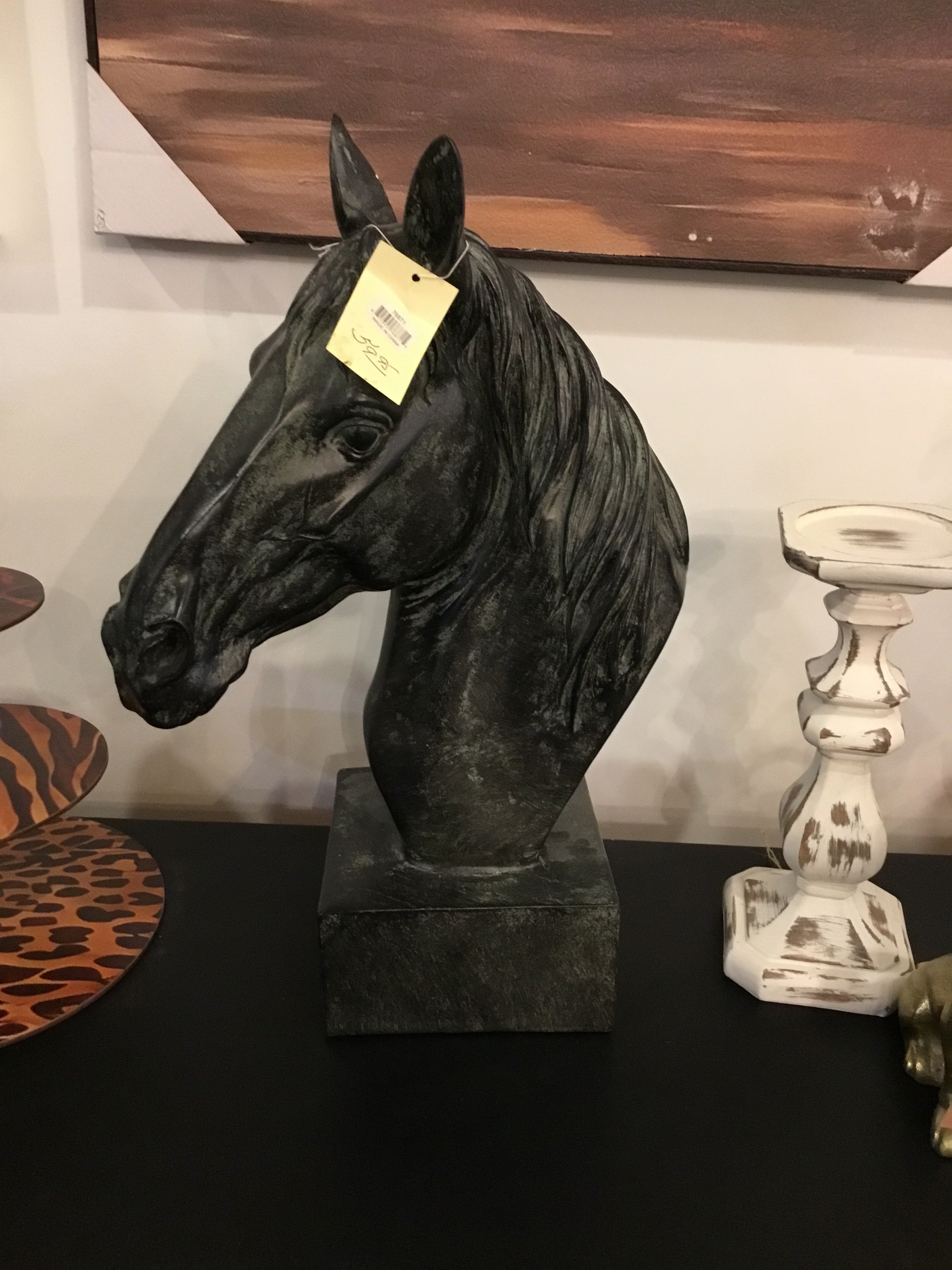 Black horse head