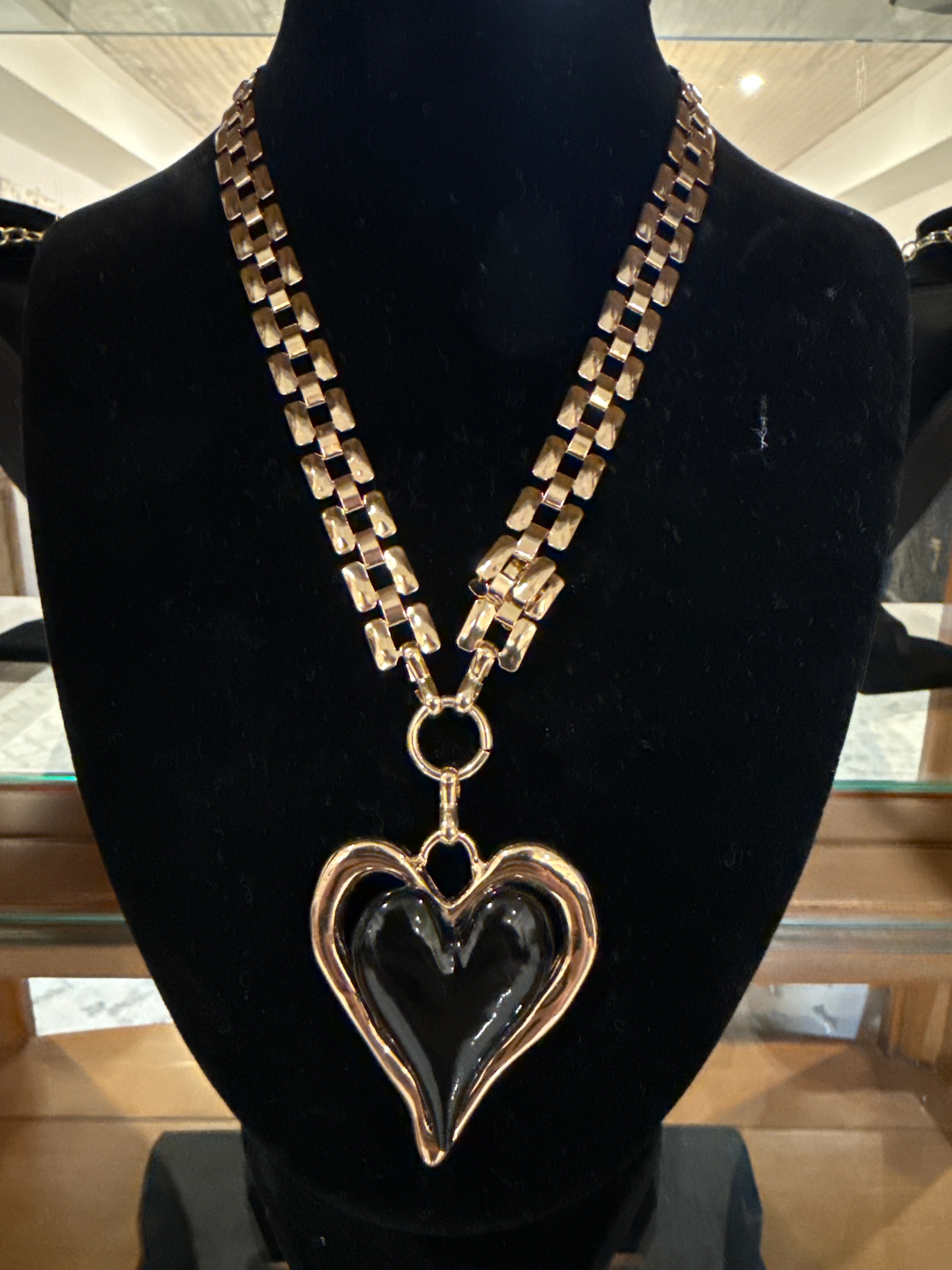 Black-Heart Necklace