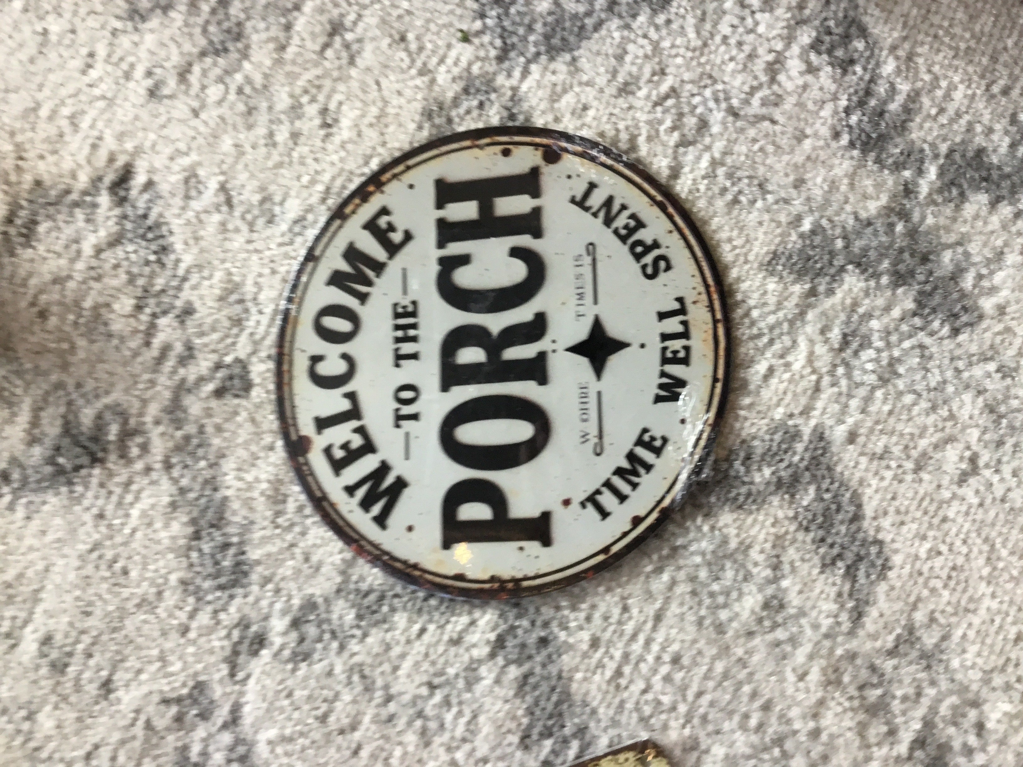 Porch sign