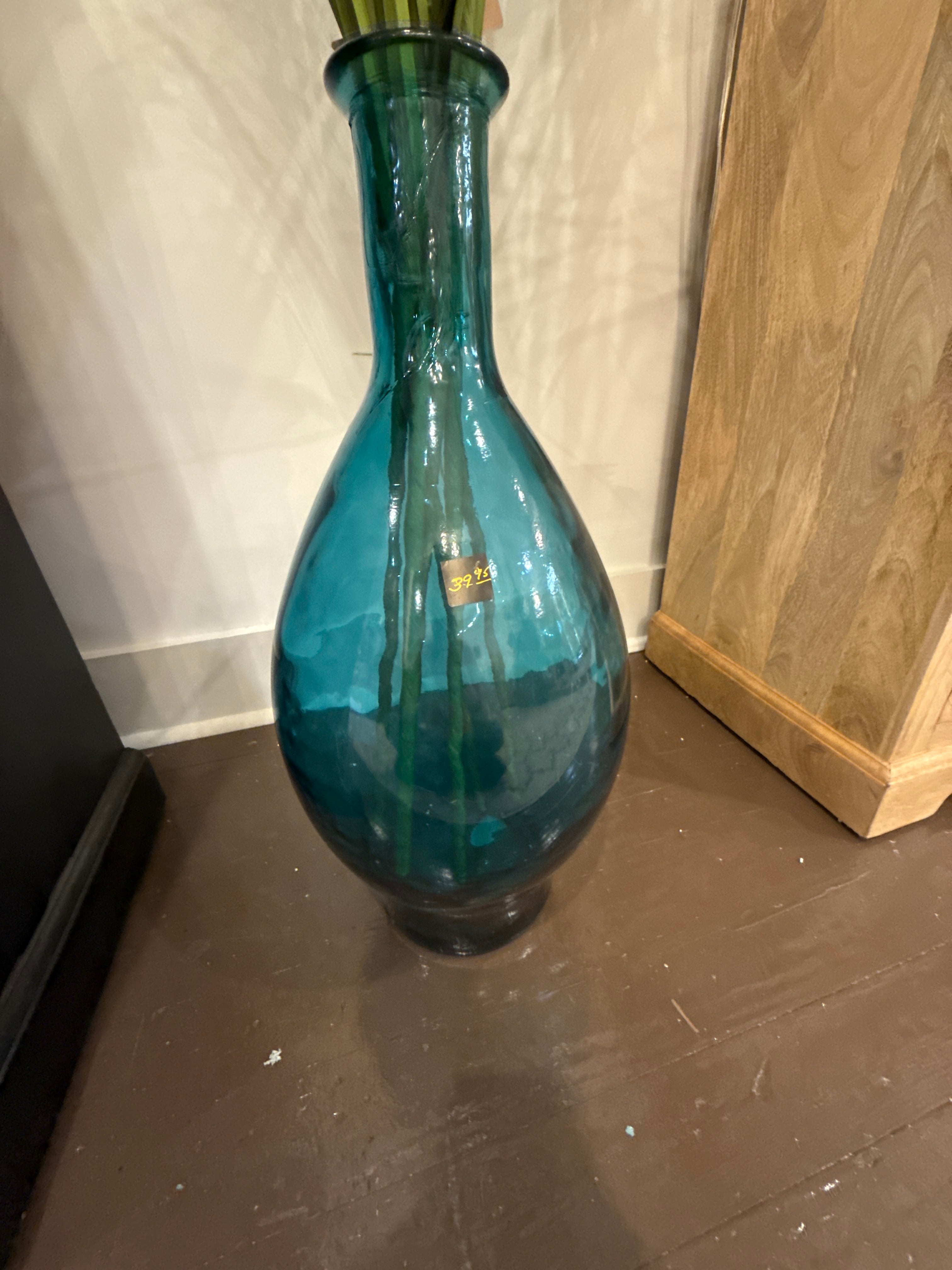 Blue flower vase