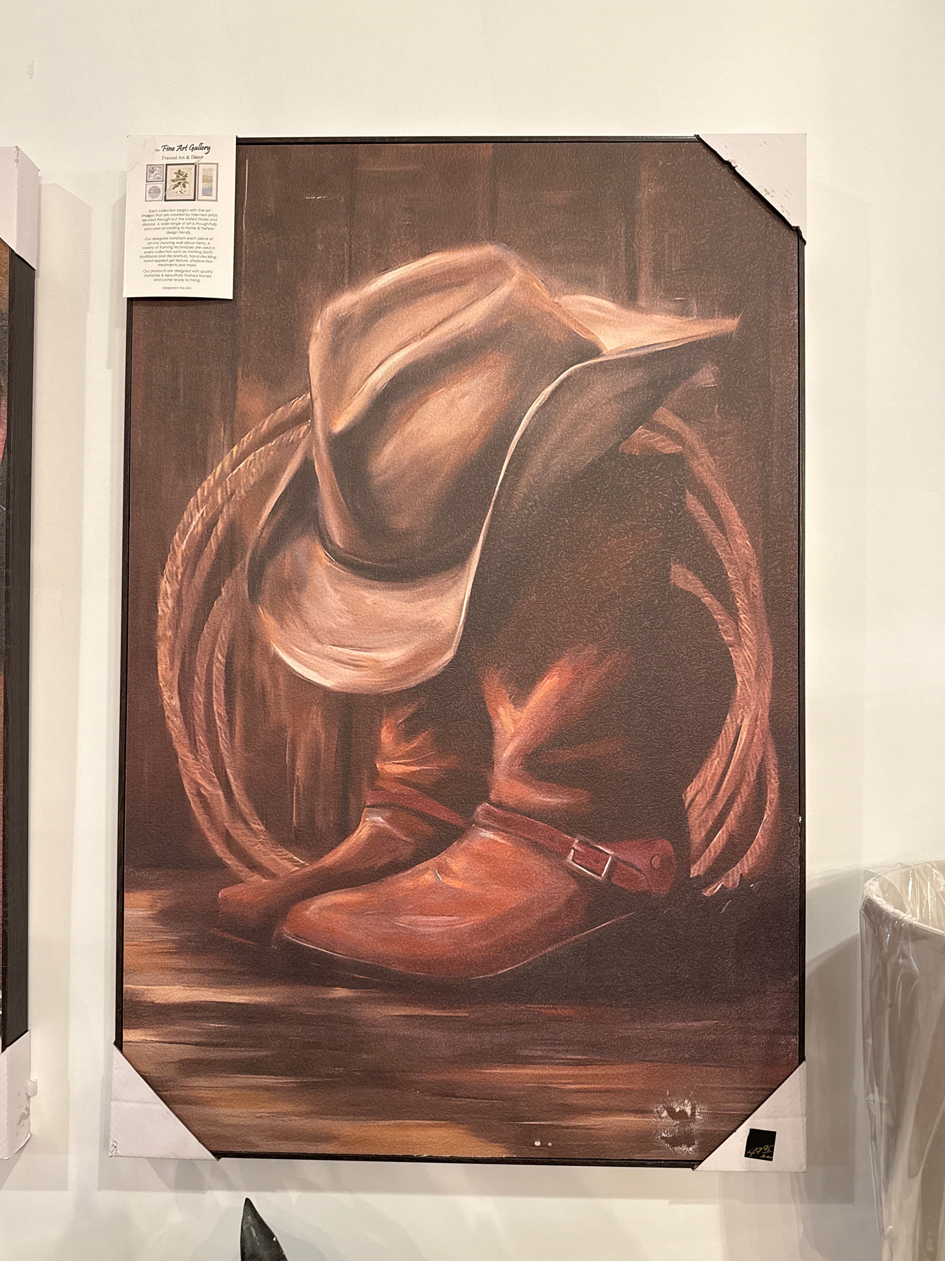 Cowboy hat and boots
