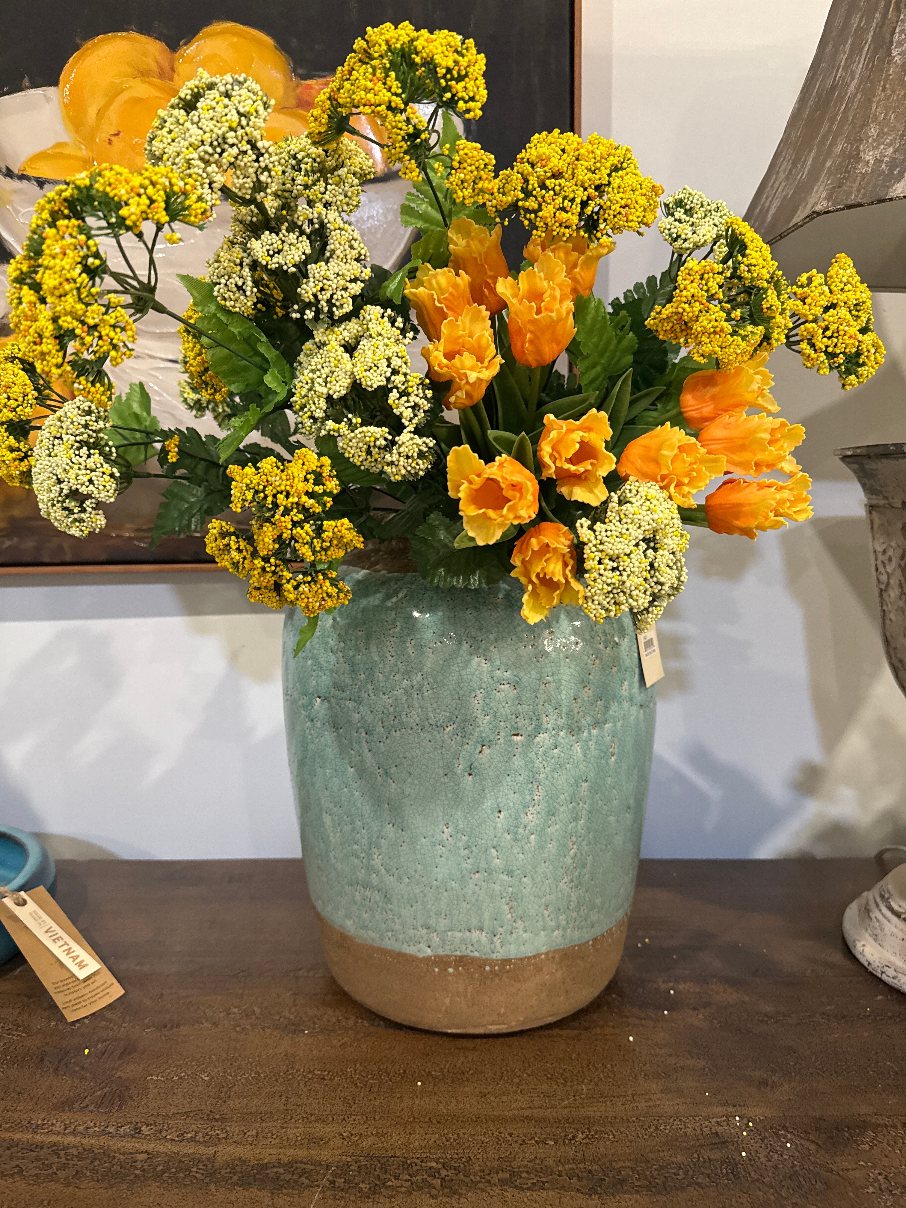 Blue flower vase-Large