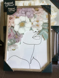 August living woman floral picture