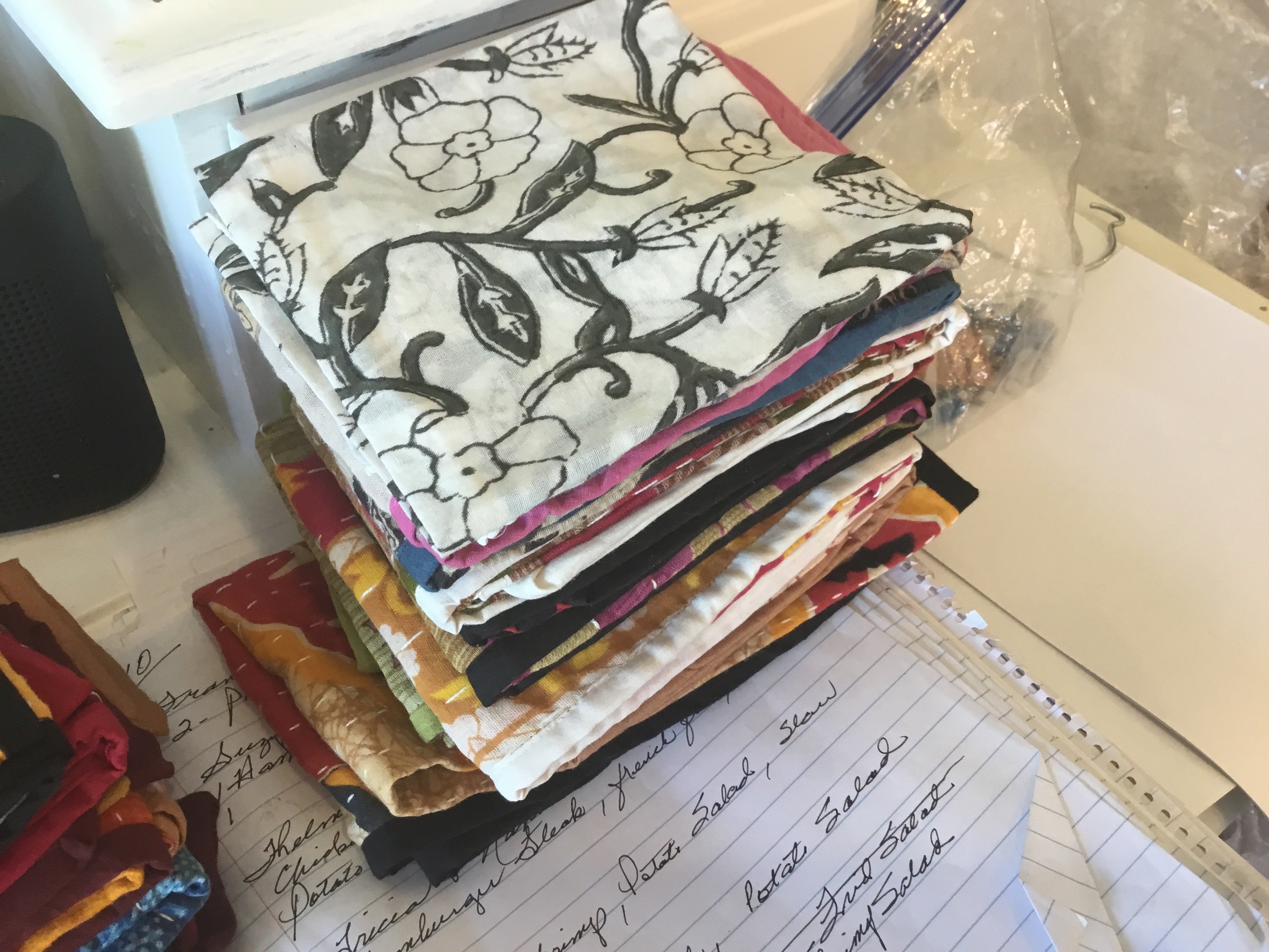 18 x 18 quilted hand towels