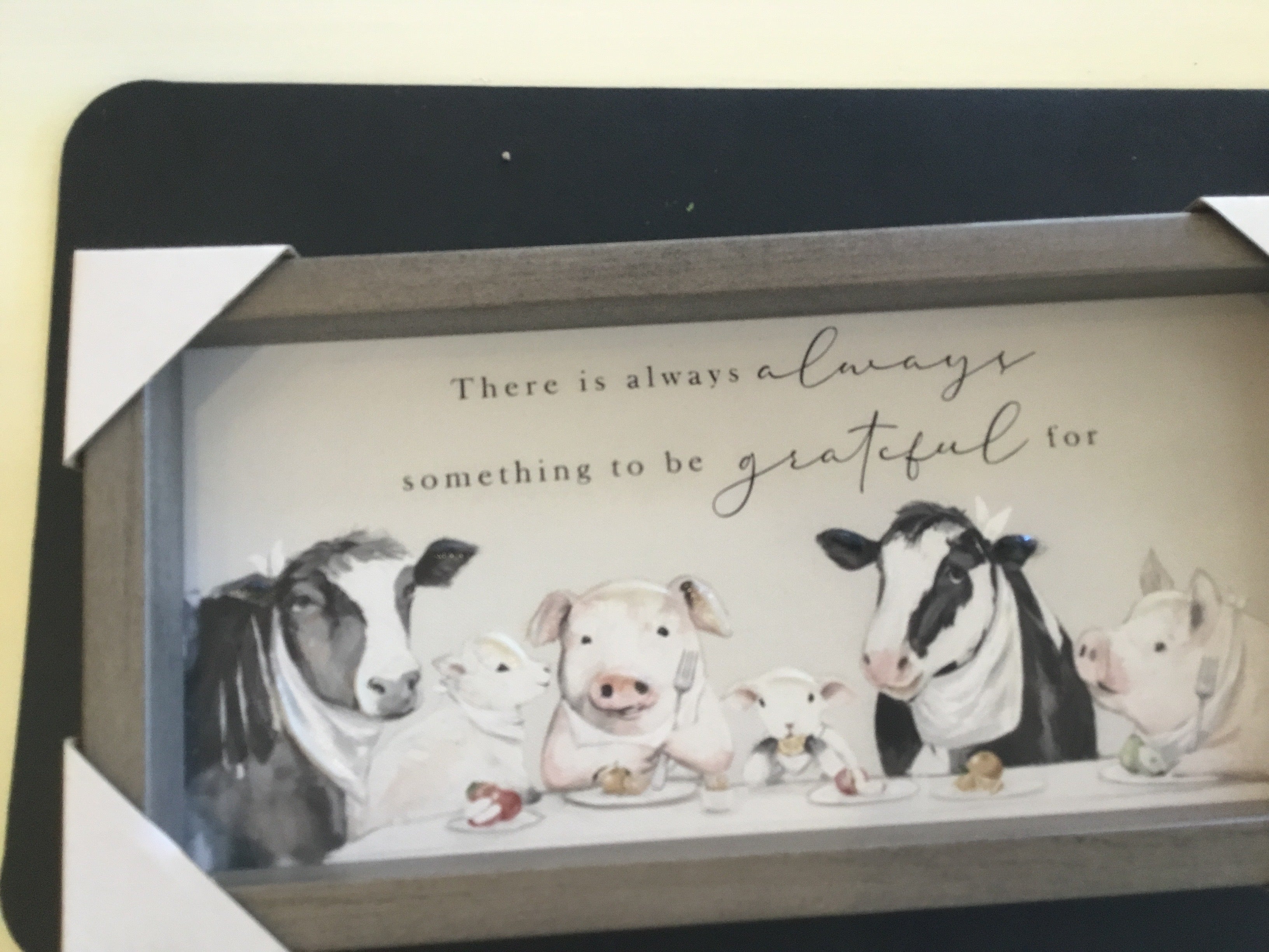 Farm animal painting there is always something to be grateful for