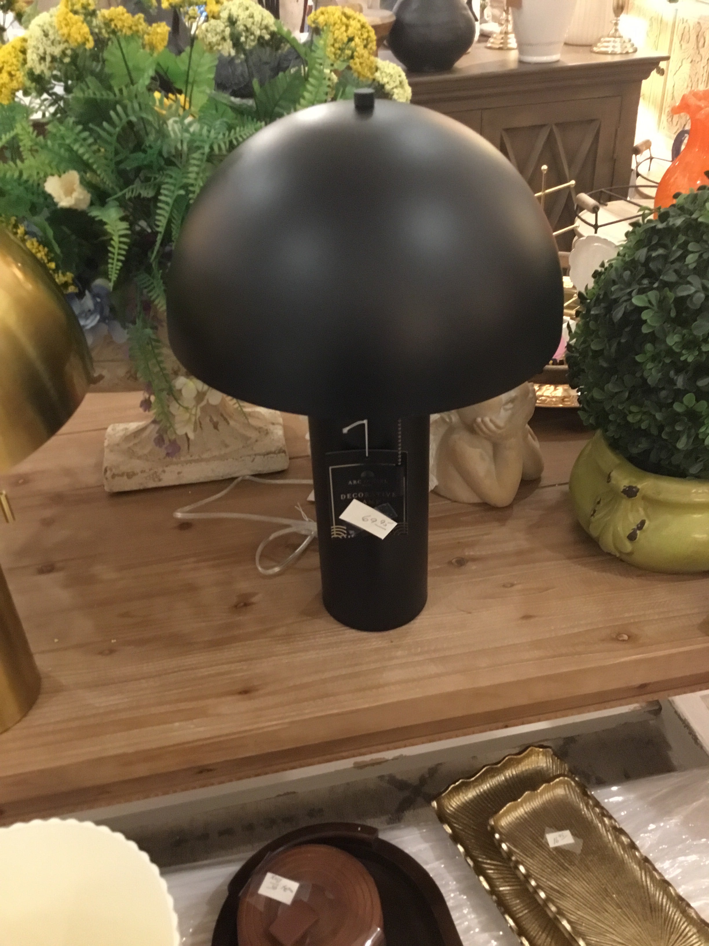 Arc en curl home decorative lamp black