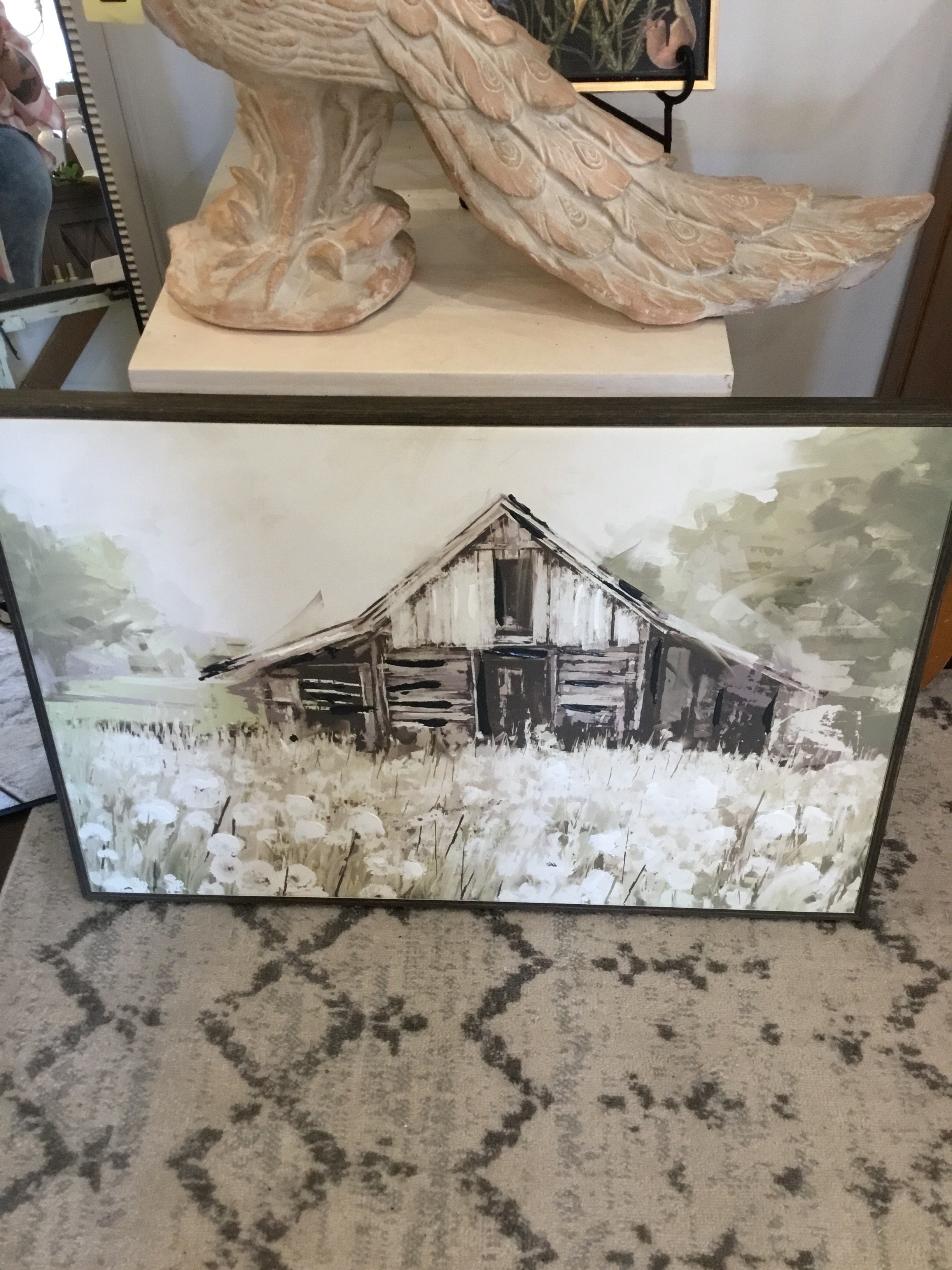Old barn painting