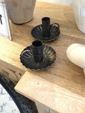 Black candle holder
