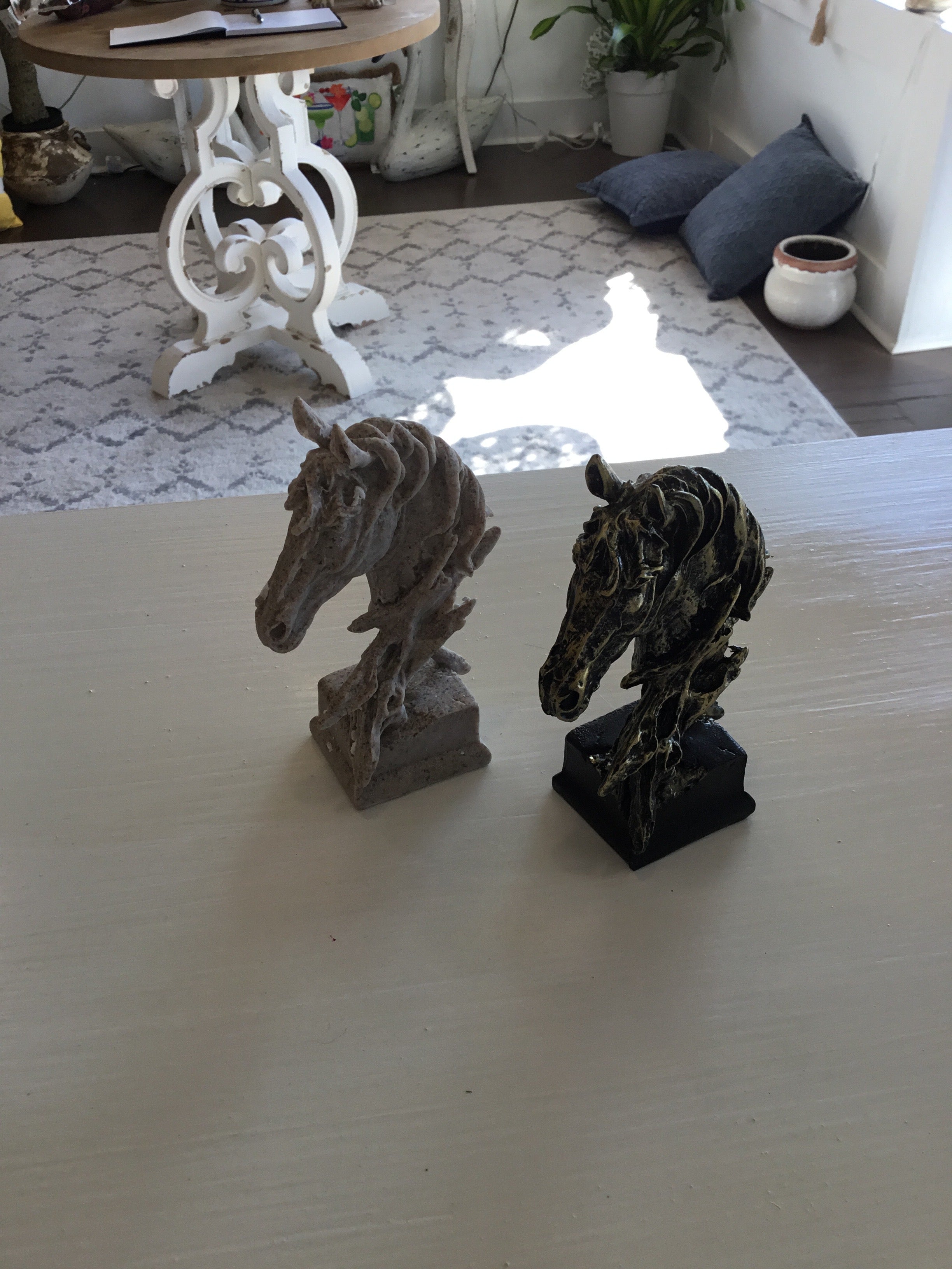 Mini horse heads