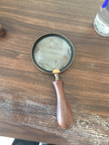 Wood magnifying glass