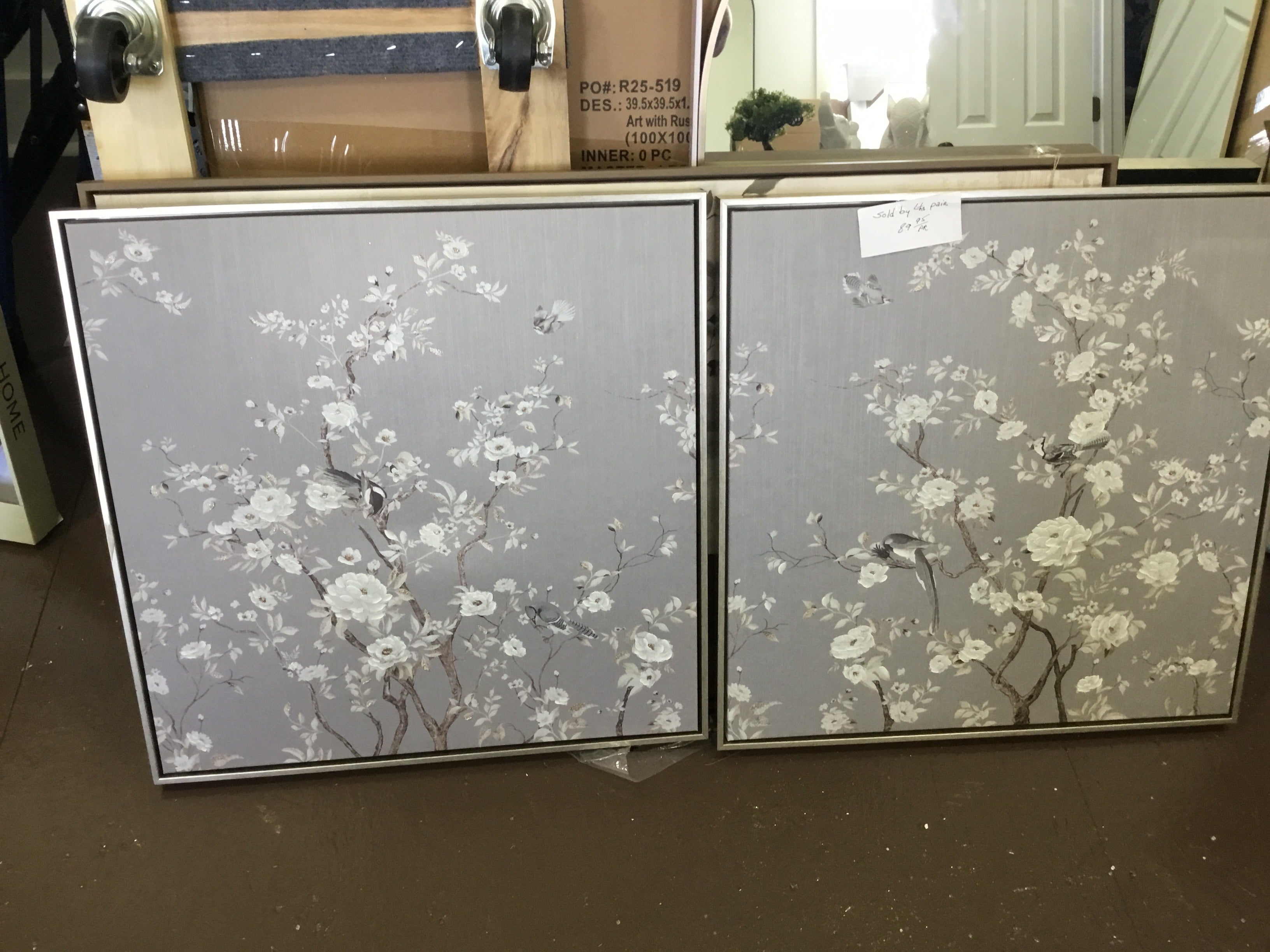 Bird painting set of 2