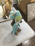 Blue bird statue