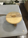 Wooden pot with lid
