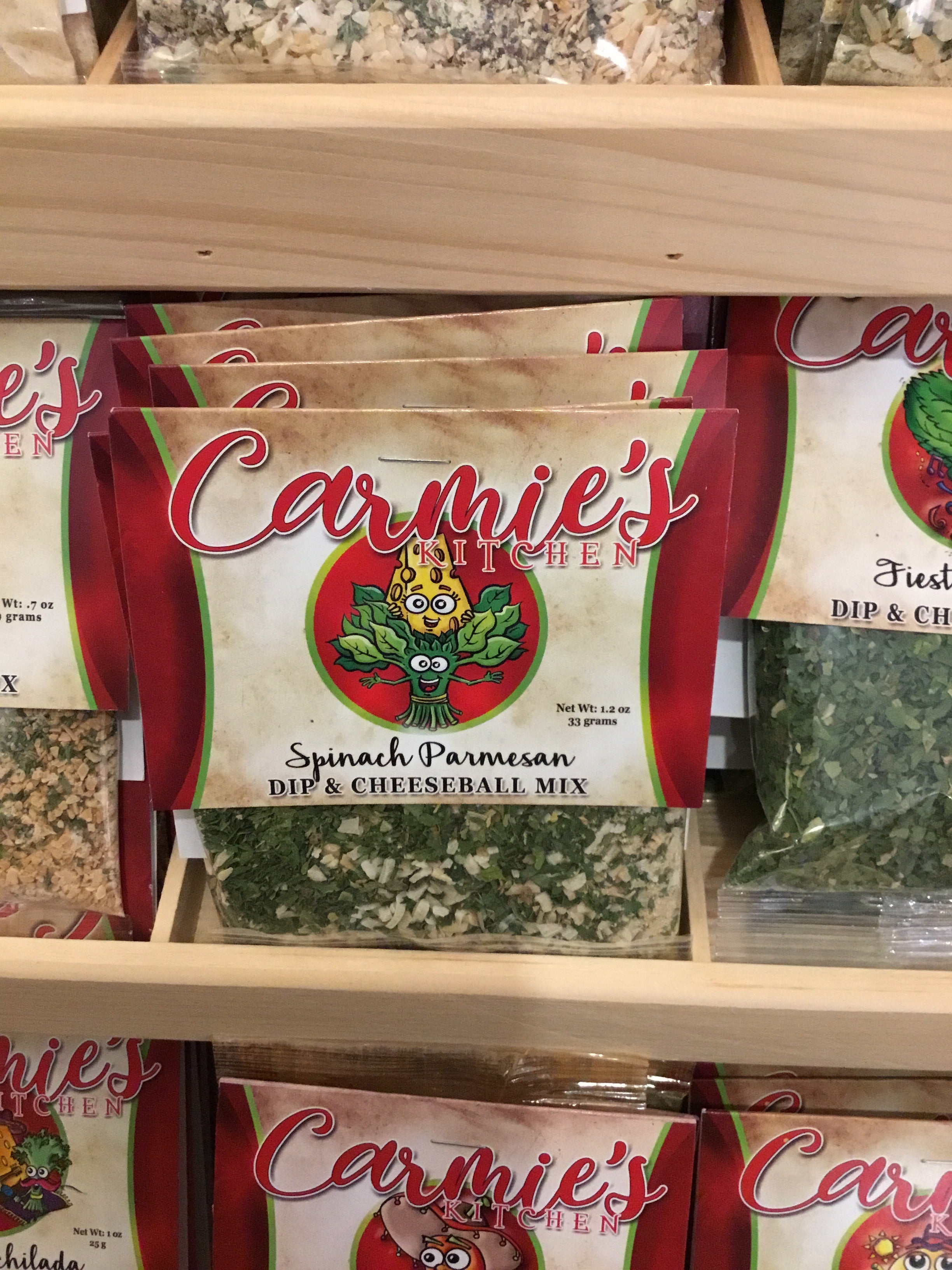 Carmine’s Kitchen spinach Parmesan