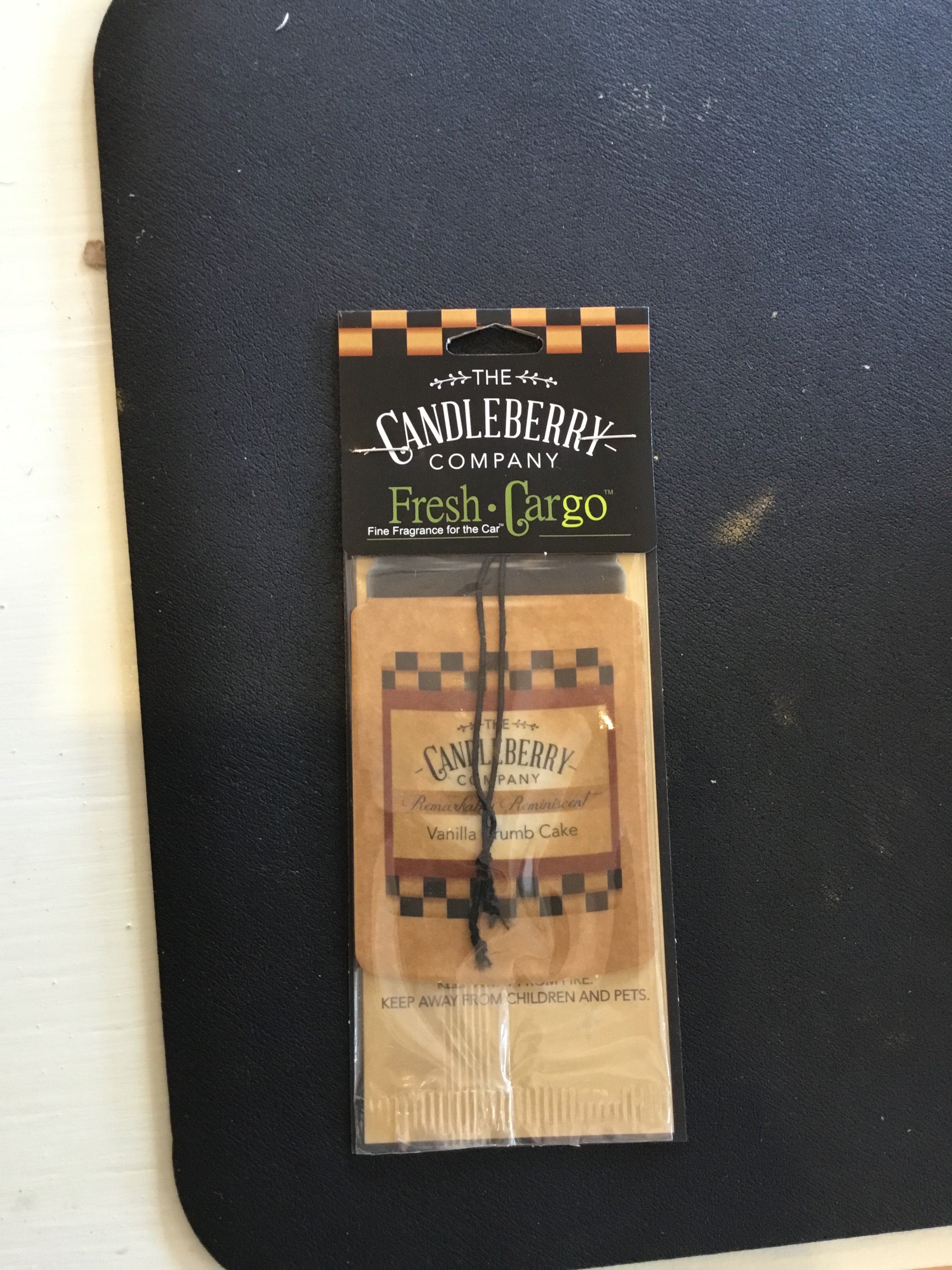 Candleberry vanilla crumb cake air freshener