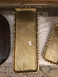 Gold serving tray large