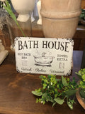 Bathhouse sign