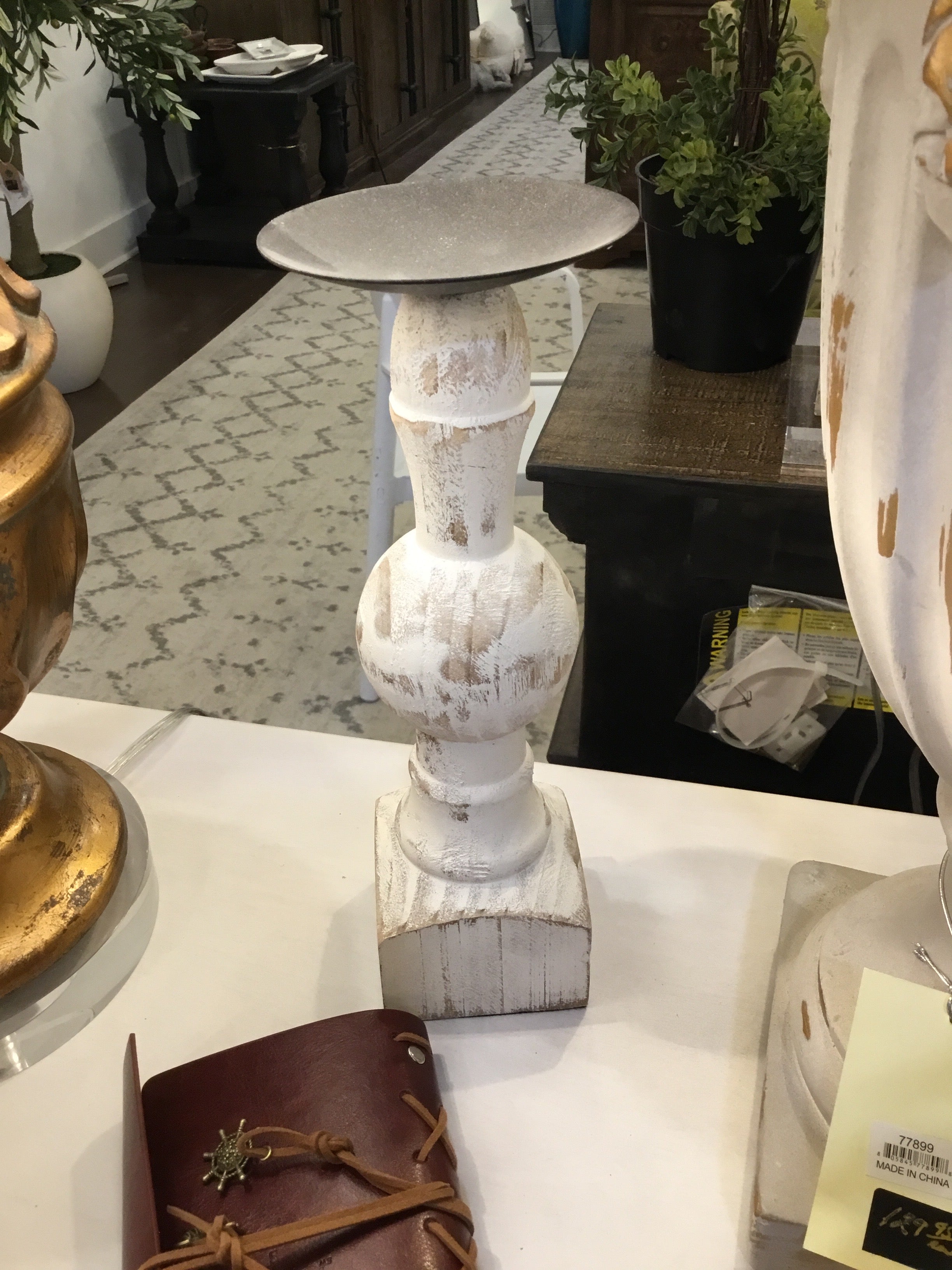 Rustic candle stick holder