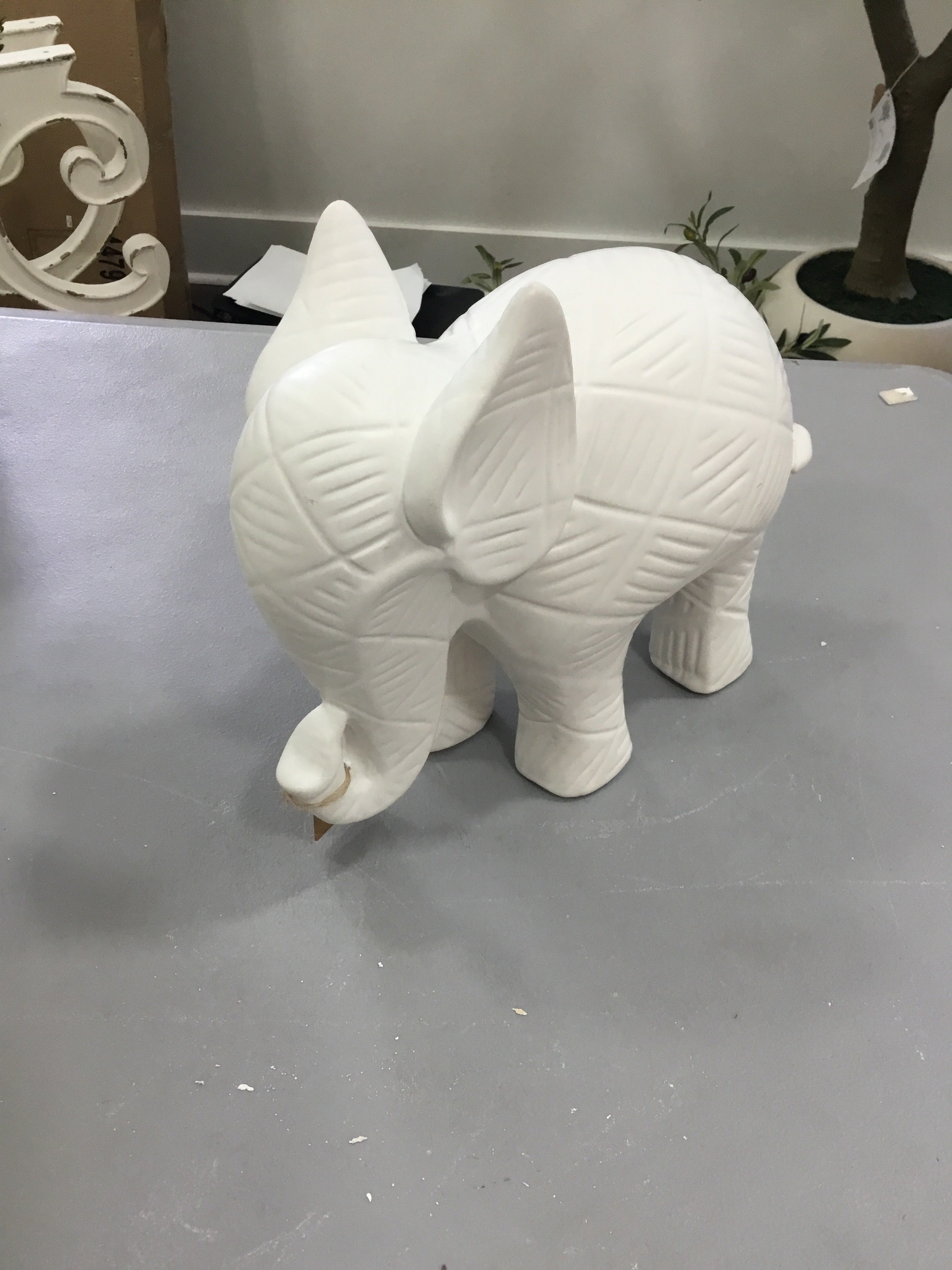 White elephant statue