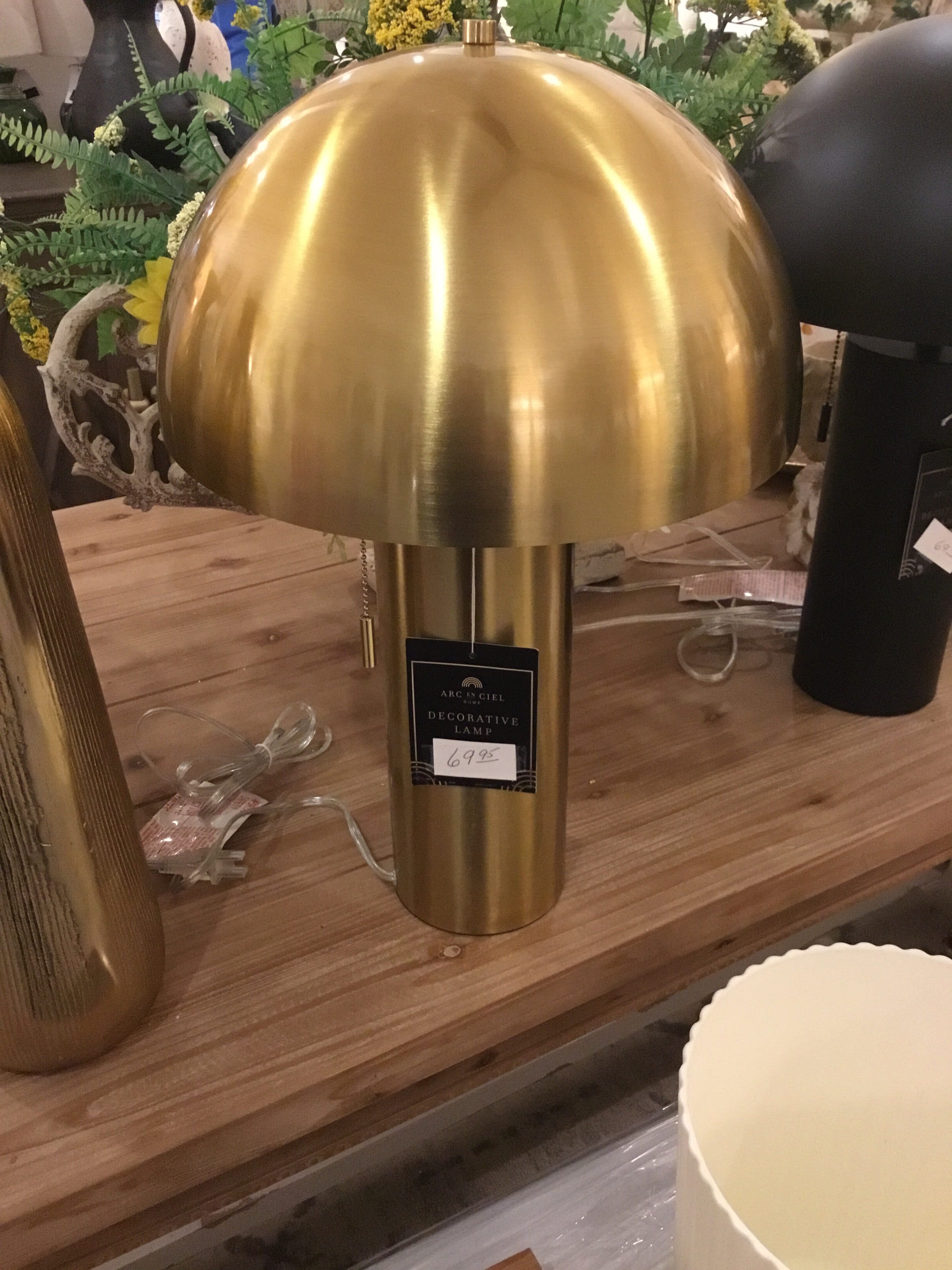 Arc en curl home decorative lamp gold