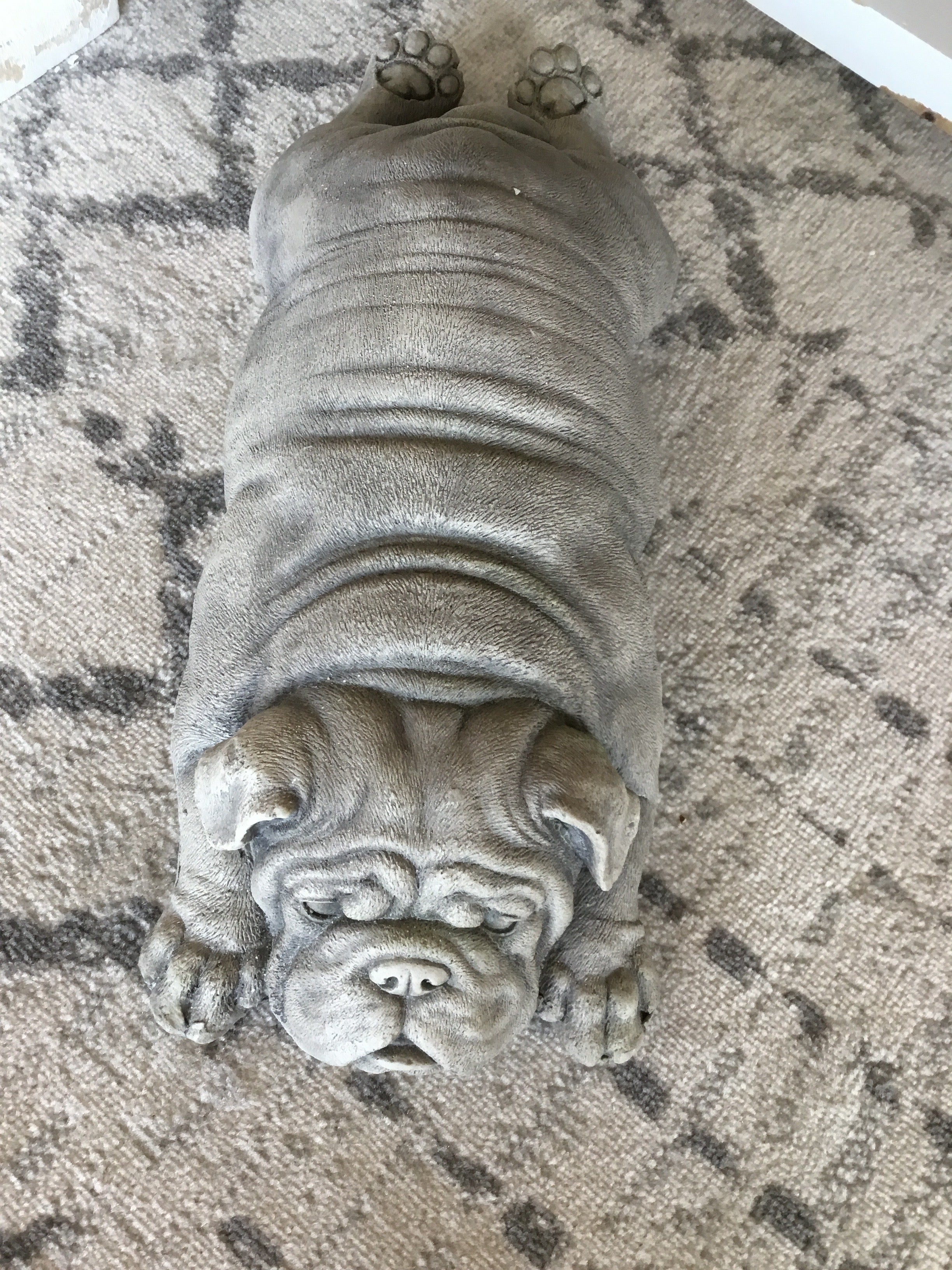Bulldog statue