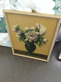 Yellow floral vase painting